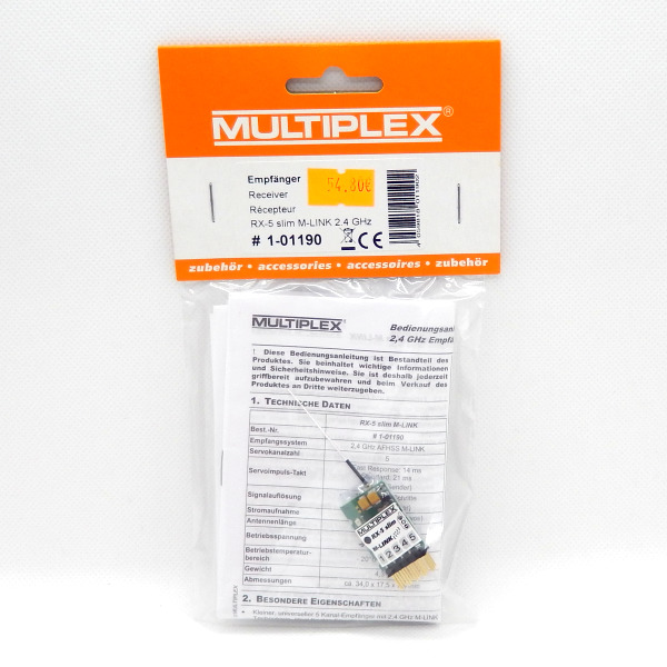 Récepteur MULTIPLEX RX-5 slim M-LINK #1-01190