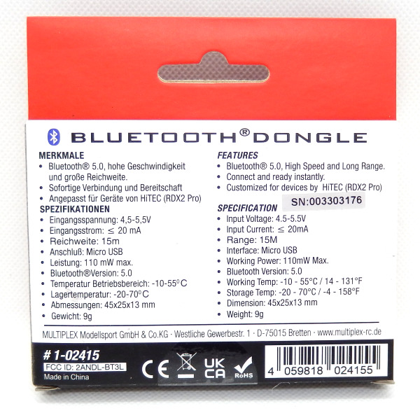 HITEC Dongle Bluetooth#1-02415