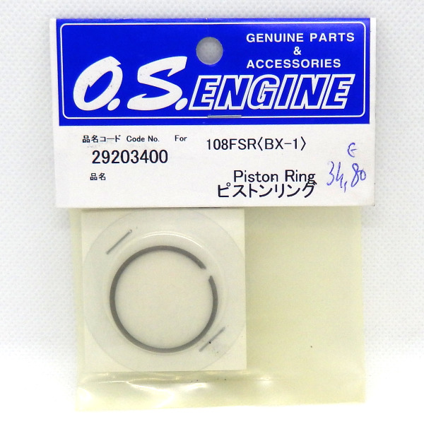 O.S. 29203400 Segment de piston 108FSR